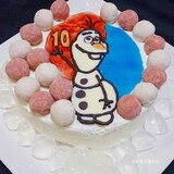 アナ雪ケーキ♪オラフ♪キャラチョコ④